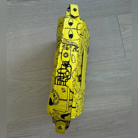 Min & Mon Yellow Scribble Bag - Picture 6 of 7